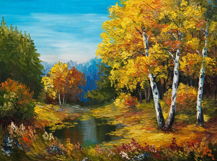 Репродукции картин Autumn landscape