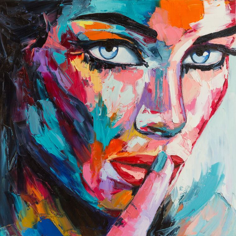 Reproduction paintings A series of mixed emotions female портрет_6