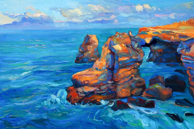 Картины Picturesque sea cliffs