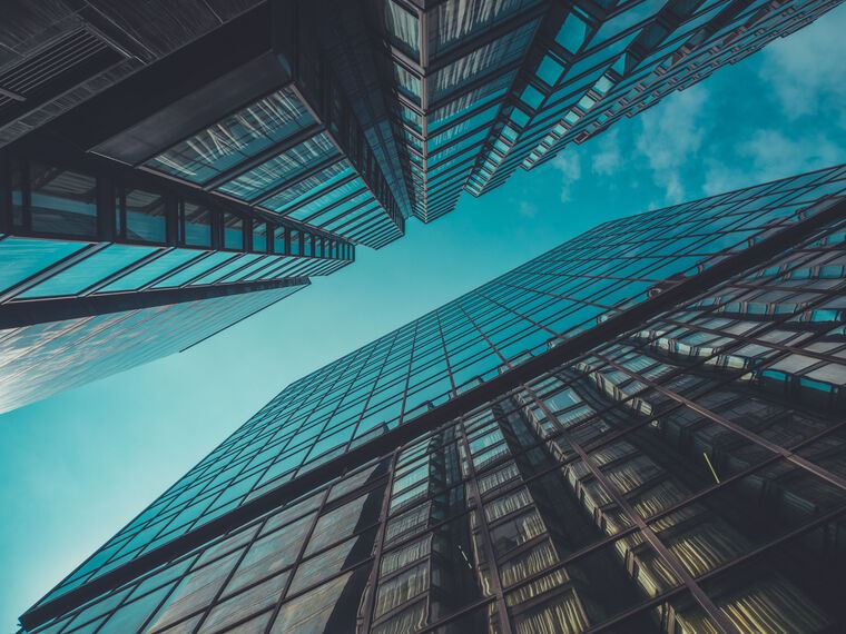 Купить и печать на заказ Репродукции картин Небоскребы и вид на небо