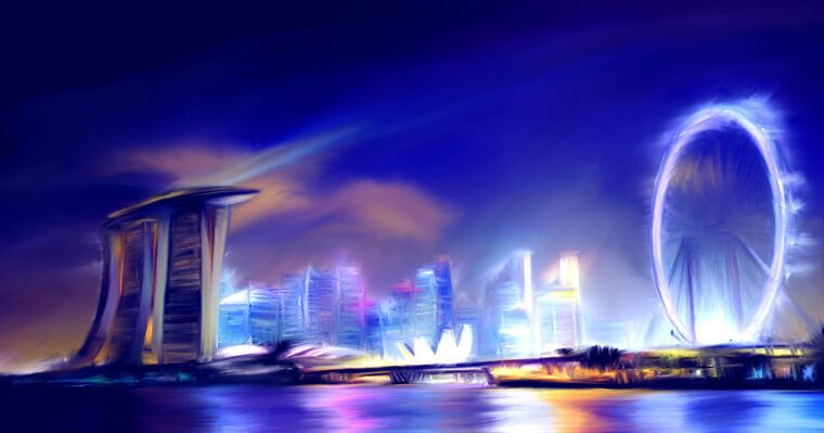Репродукции картин Marina Bay Singapore
