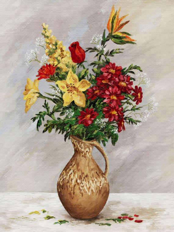 Paintings Series bouquet in classic стиле_1
