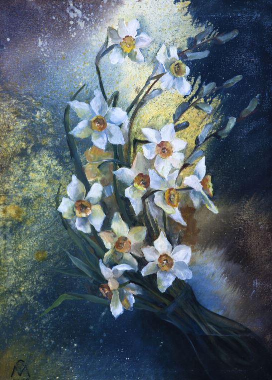 Paintings Daffodils oil
