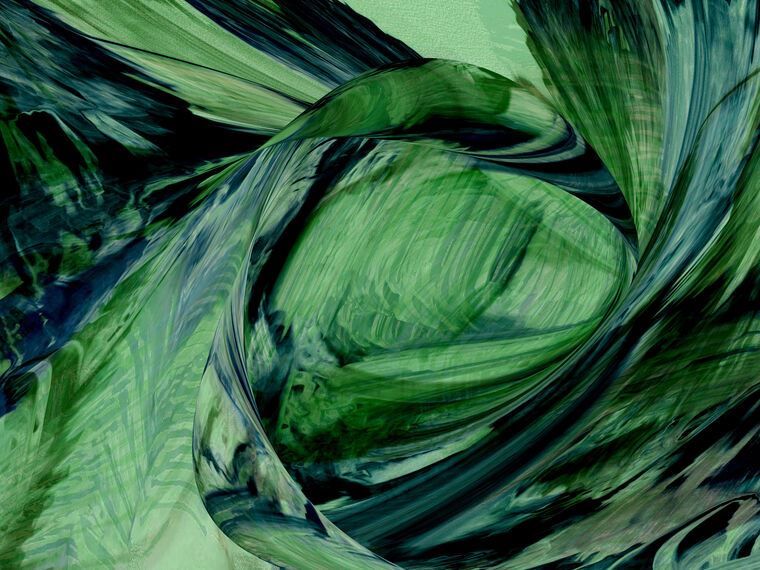 Reproduction paintings Green abstraction