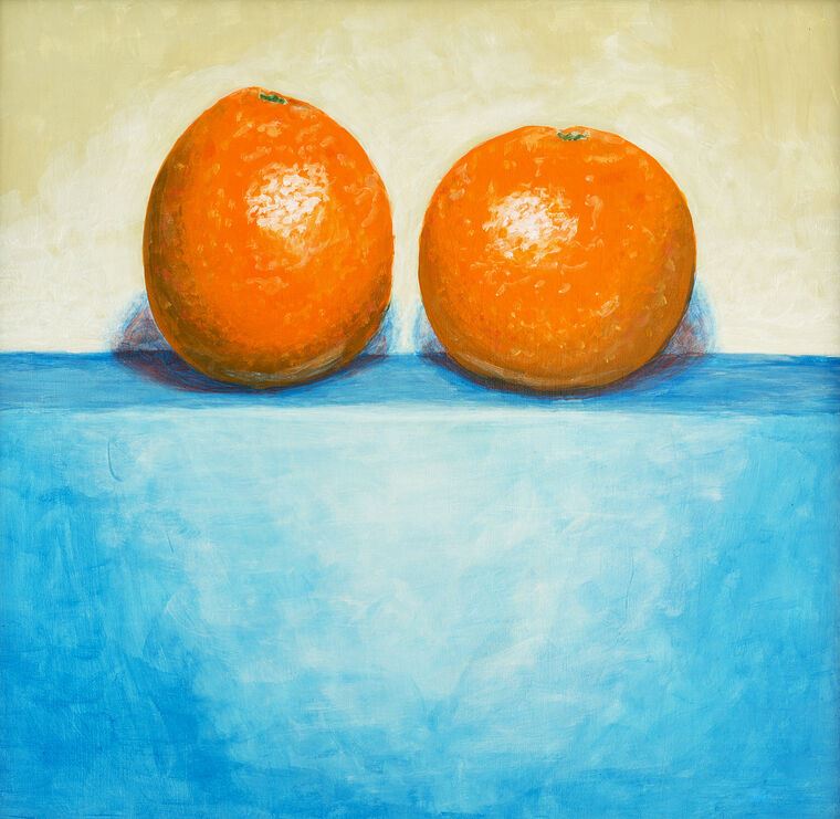 Купить и печать на заказ Картины Натюрморт с апельсинами в минимализме