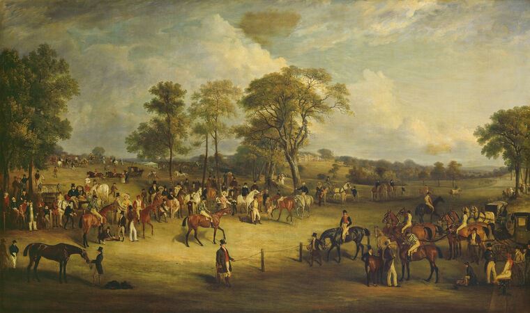 Reproduction paintings Race in Heaton Park (John Ferneley)