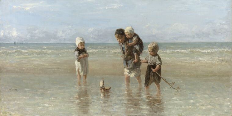 Репродукции картин Children of the sea (Joseph Israels)