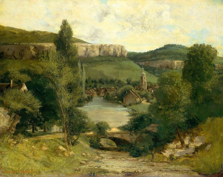 Репродукции картин View Of Ornans (Gustave Courbet)