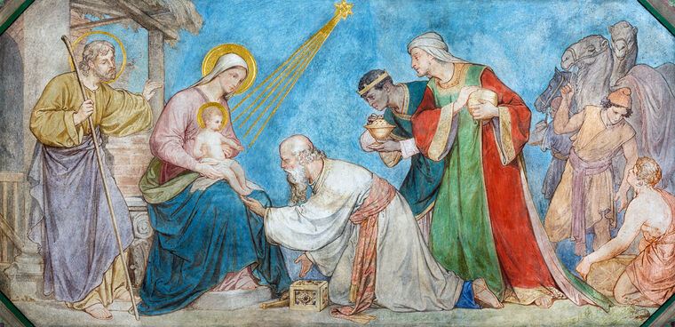 Репродукции картин The fresco of the adoration of the Magi