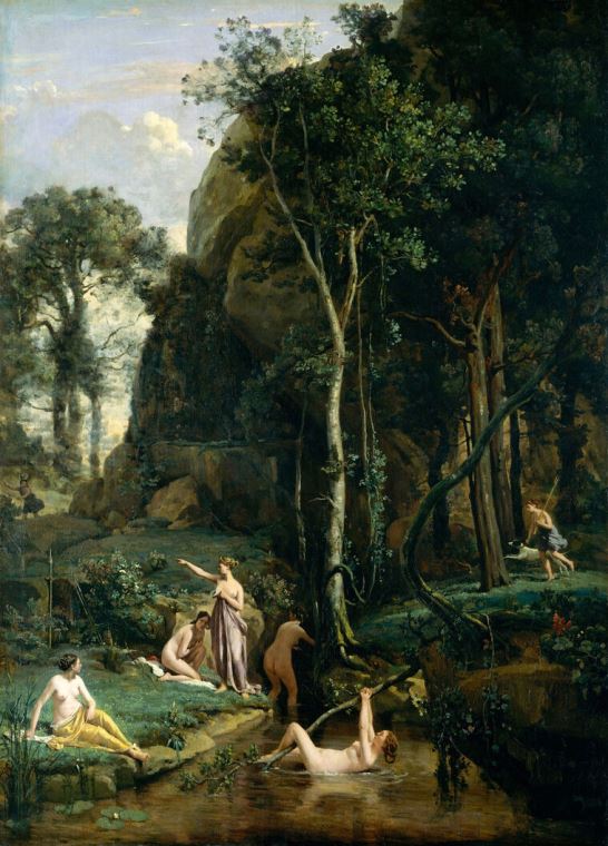 Репродукции картин Diana and Actaeon (Camille Corot)