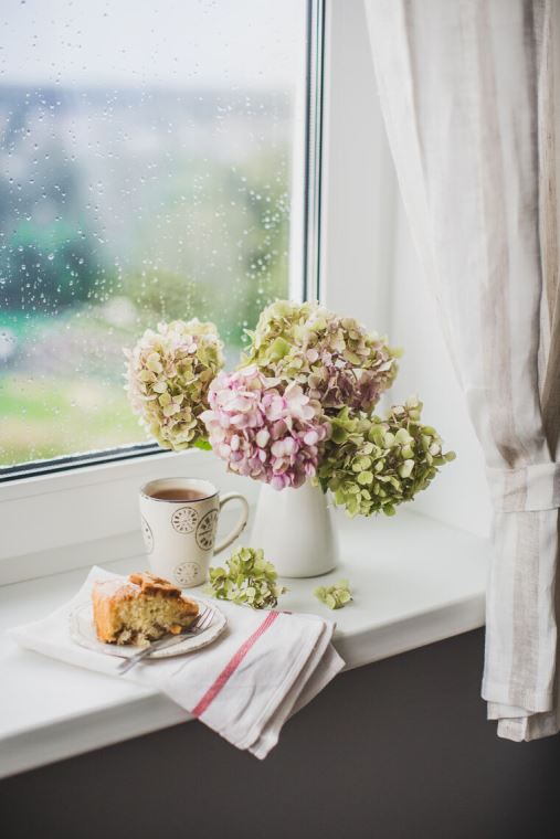 Картины Delicate flowers on the windowsill