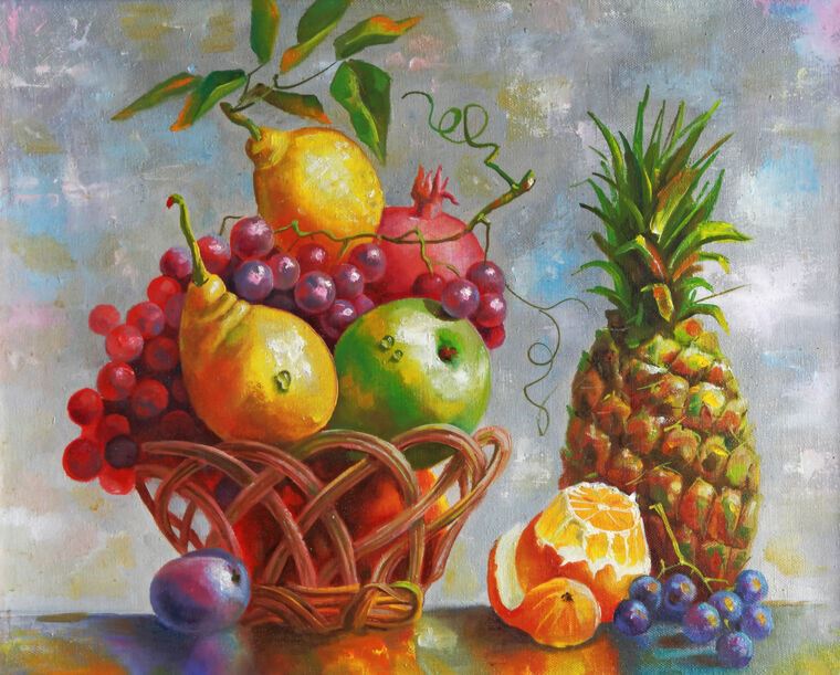 Paintings Still life with pineapple