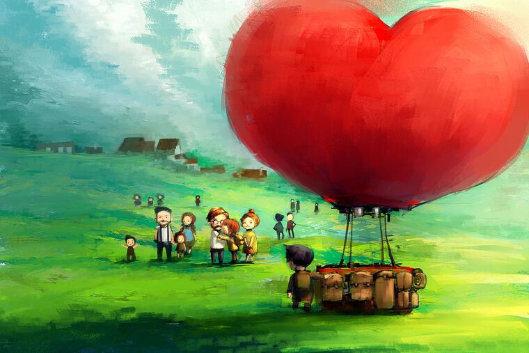 Репродукции картин Digital painting balloon