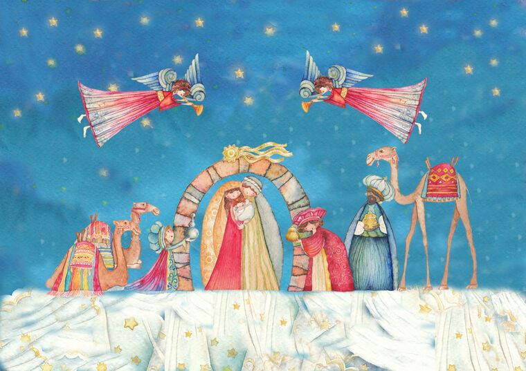Репродукции картин Christmas illustration