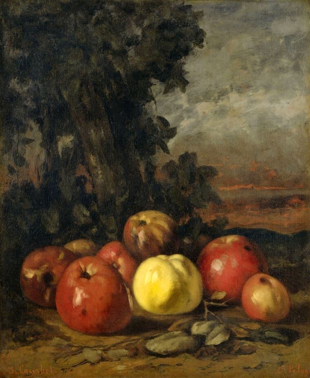 Reproduction paintings Still life with apples (Gustave Courbet)