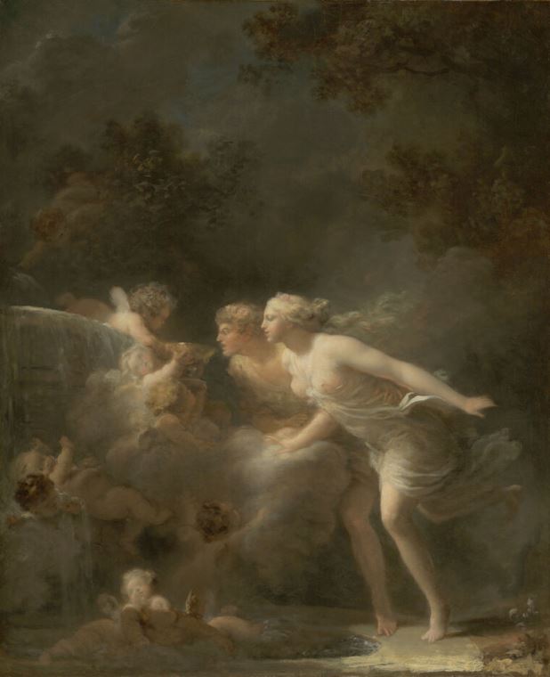 Reproduction paintings The source of love (Jean-honoré Fragonard)