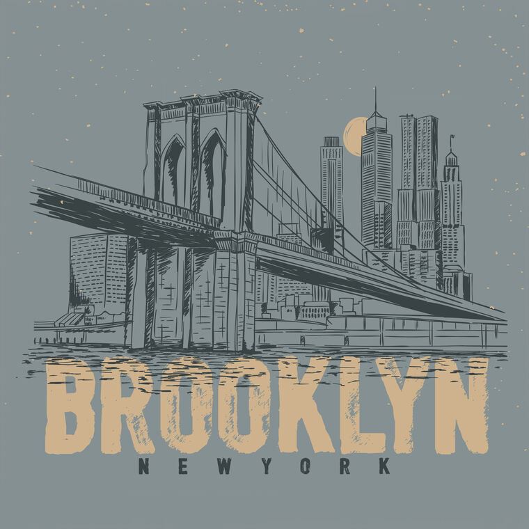 Купить и печать на заказ Картины Бруклин