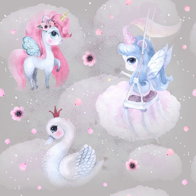 Репродукции картин Unicorn, fairy and Swan
