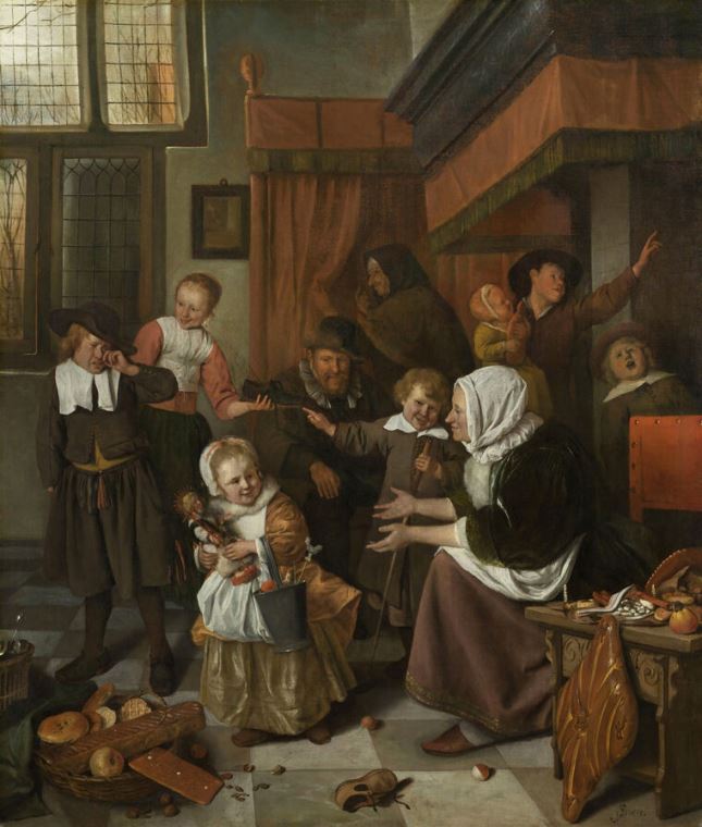 Репродукции картин The Feast Of St. Nicholas (Jan Steen)