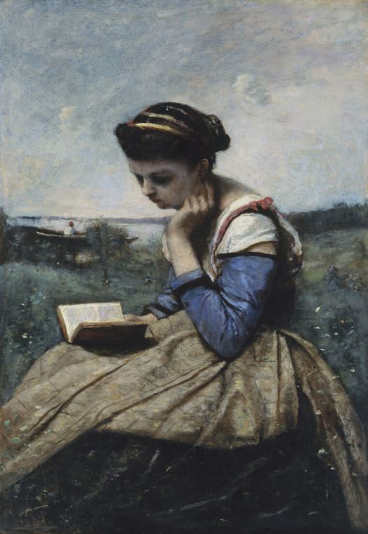 Репродукции картин Woman reading (Camille Corot)