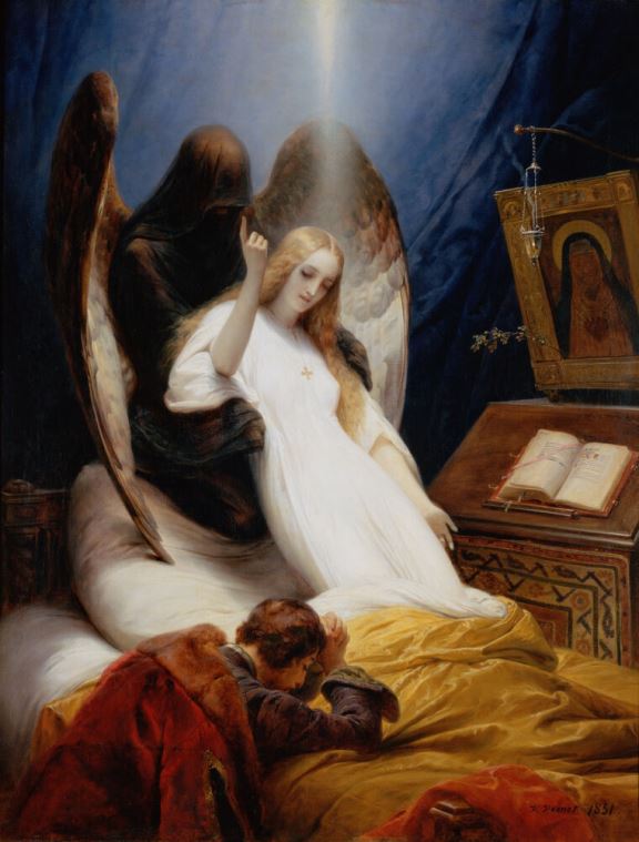 Reproduction paintings The Angel Of Death (Emile-Jean-Horace Vernet)