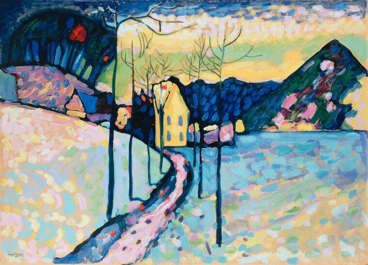 Репродукции картин Winter Landscape (Vasily Kandinsky)