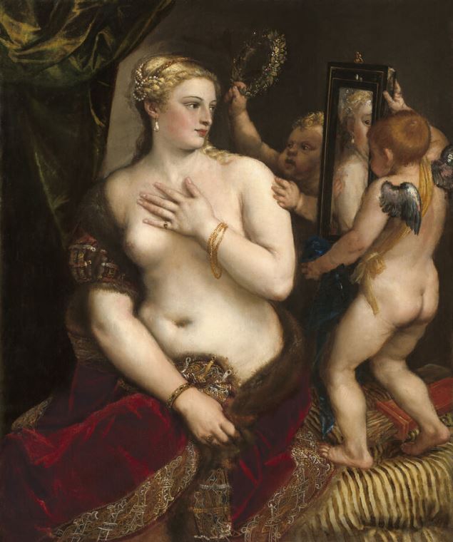 Репродукции картин Venus with a mirror (Titian)
