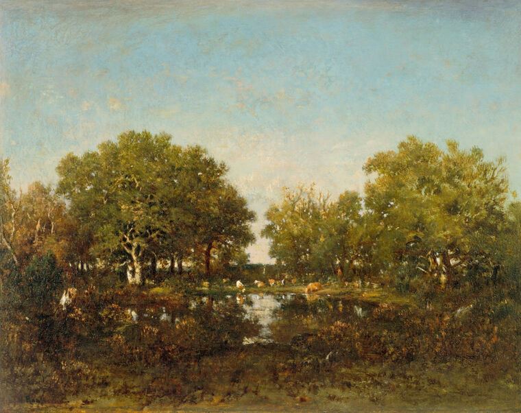 Репродукции картин Pond (Théodore Rousseau)