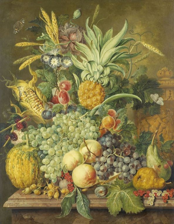 Купить и печать на заказ Репродукции картин Натюрморт с фруктами