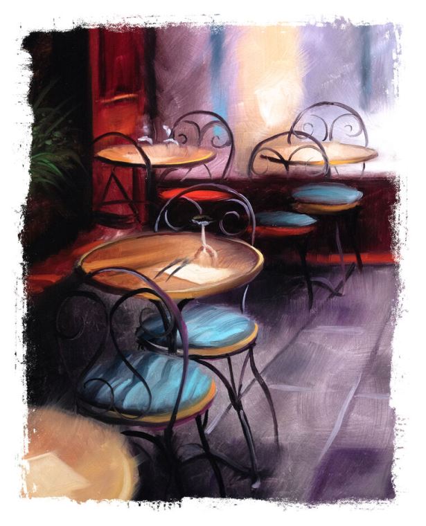 Картины на фотобумаге The interior of the cafe