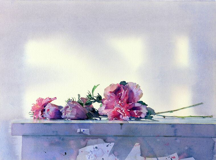 Репродукции картин Delicate bouquet watercolor painting