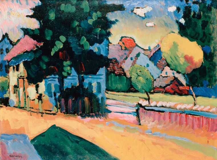 Репродукции картин View Of Murnau (Kandinsky)