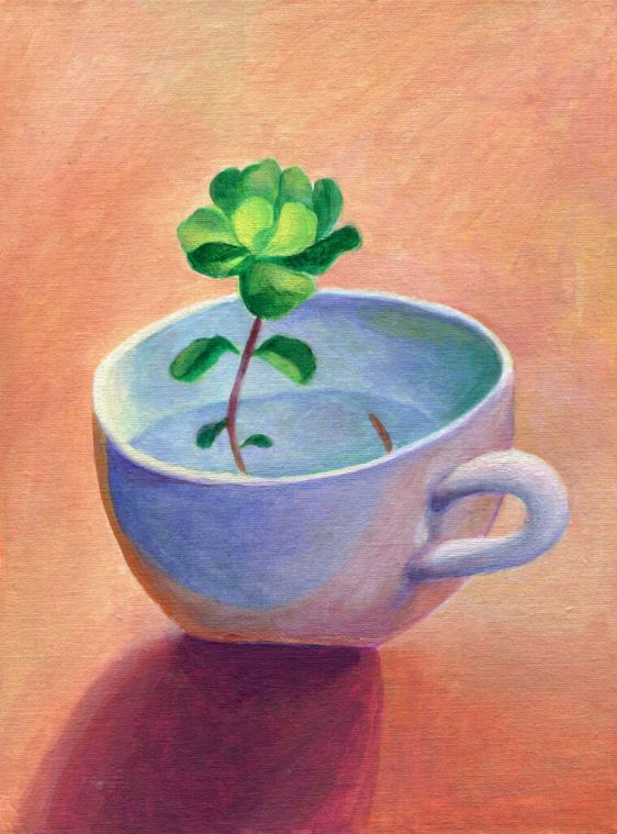 Картины на пластике, пеноркартоне Sprout in a circle Картины на пластике, пеноркартоне Sprout in a circle