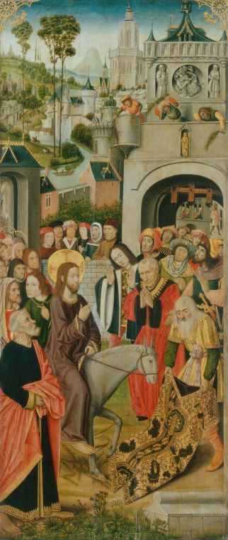 Reproduction paintings Entry into Jerusalem (Master of the Thuison Altarpiece)