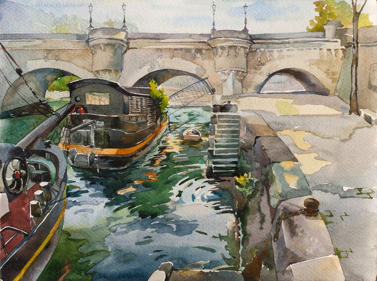 Картины The Pont-Neuf in Paris