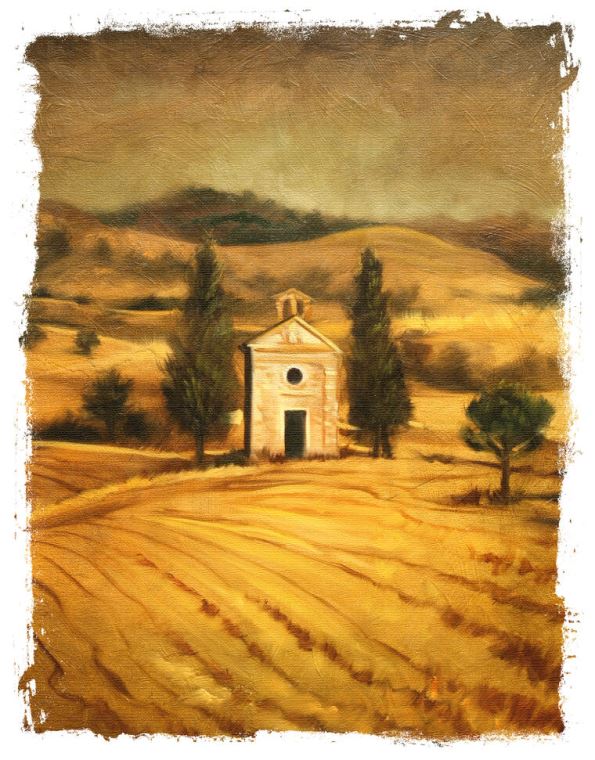 Купить и печать на заказ Картины Тоскана пейзаж