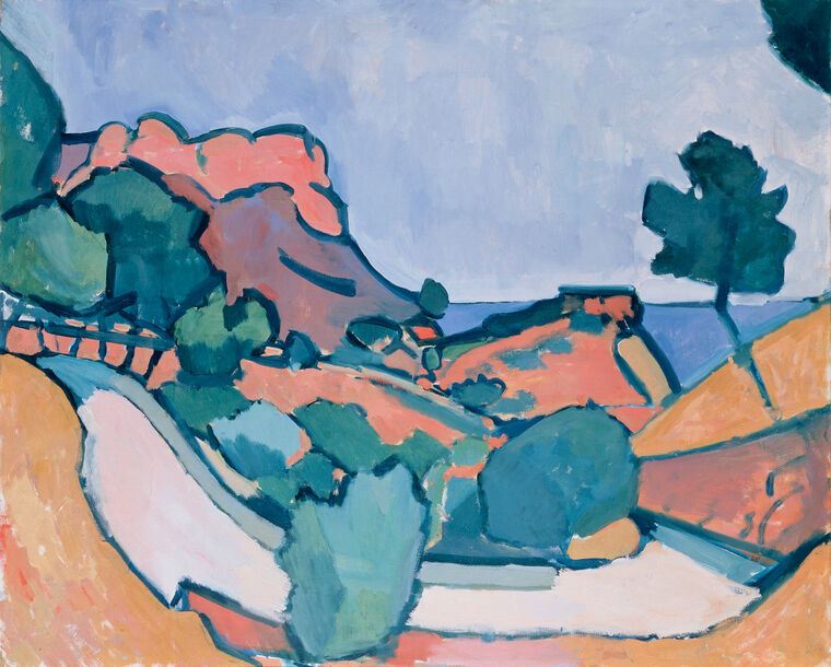 Картины на фотобумаге The road between the mountains (Andre Derain) Картины на фотобумаге The road between the mountains (Andre Derain)