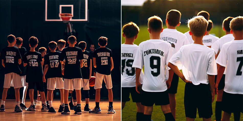 Нанесение логотипа, картинки, надписи на спортивную форму, брюки, футболки