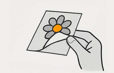 4. Отделите бумажную подложку