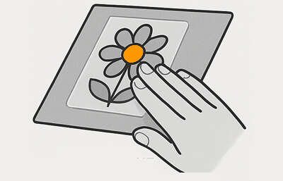 6. Разгладьте наклейку