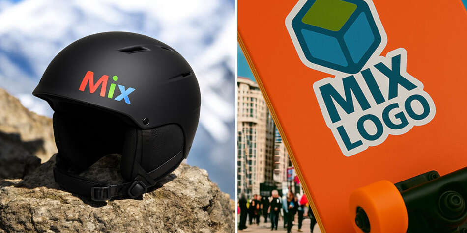 Наклейки uf dtf на шлемы, скейтборды