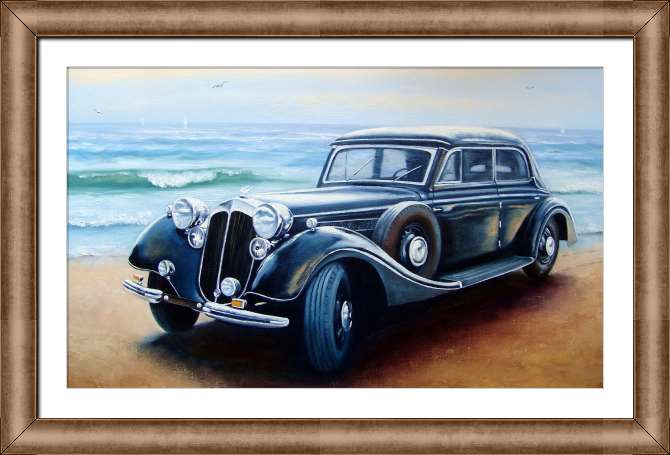 Купить и печать на заказ Картины на холсте Ретро машина