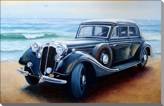 Купить и печать на заказ Картины на пластике, пеноркартоне Ретро машина