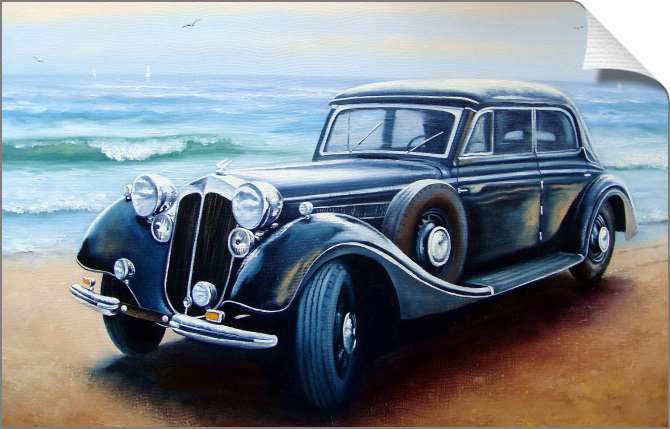 Купить и печать на заказ Картины на холсте Ретро машина