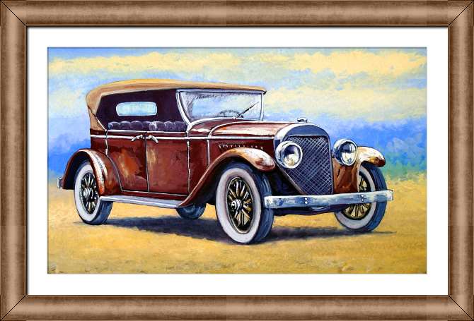 Купить и печать на заказ Картины на холсте Ретро автомобиль
