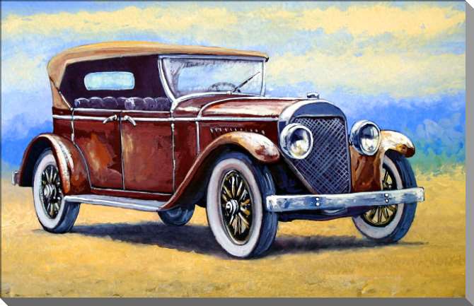 Купить и печать на заказ Картины на пластике, пеноркартоне Ретро автомобиль