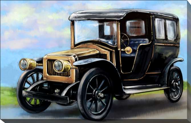 Paintings on canvas Series retro машина_7