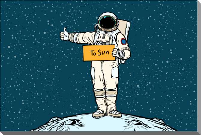 Купить и печать на заказ Картины на пластике, пеноркартоне Автостопом к солнцу