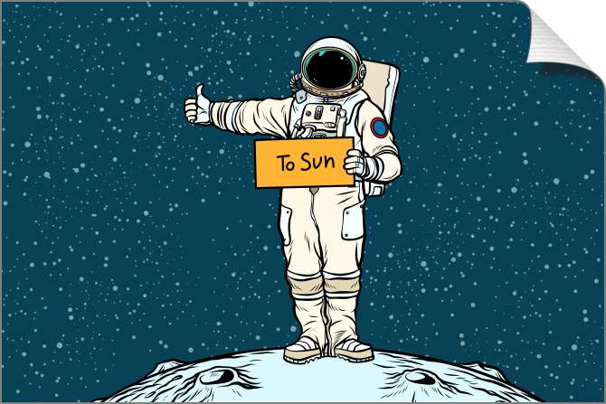 Купить и печать на заказ Картины на холсте Автостопом к солнцу