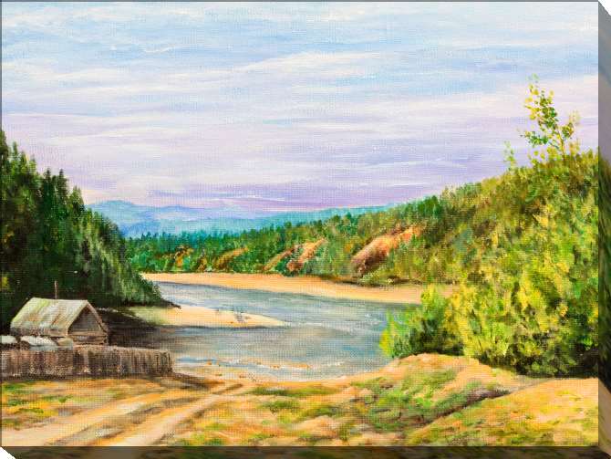 Paintings on canvas Series quiet природа_1